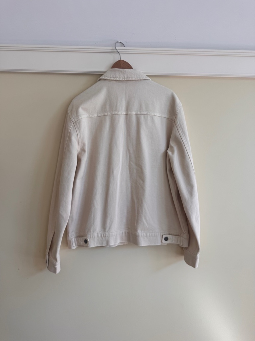 Banana Republic Men's Zip-Front Shirt Jacket in Beige - Picture 3 of 3